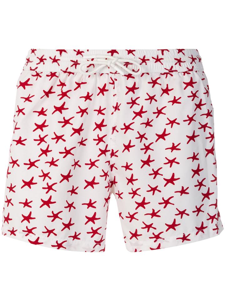 Entre Amis Star Print Shorts - White