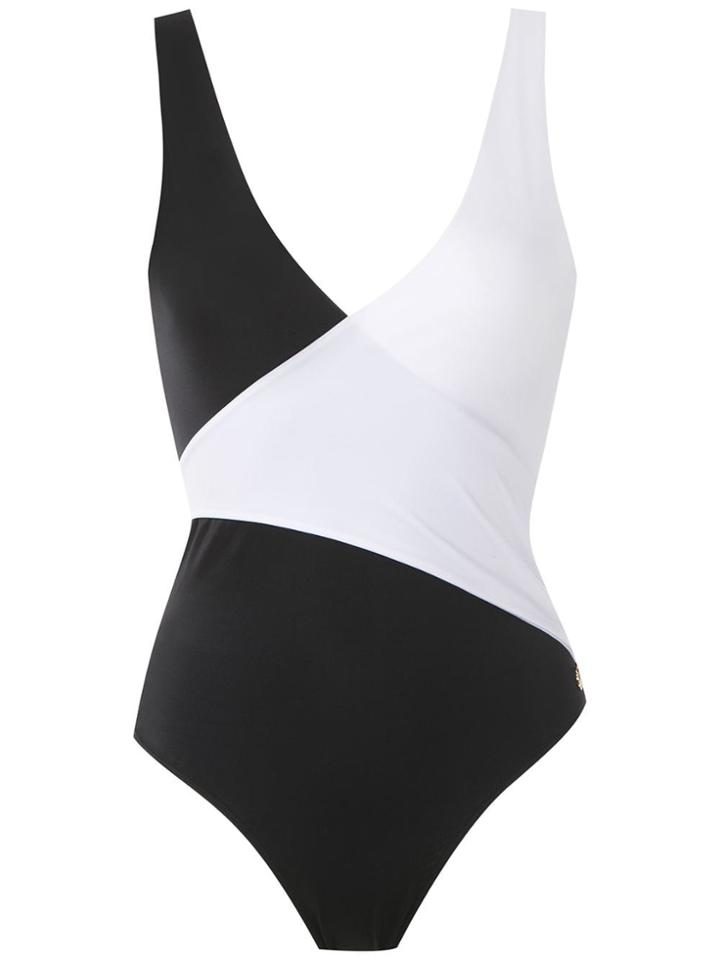 Brigitte Wrap Style Swimming Suit - Multicolour