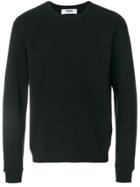 Msgm Frayed Logo Sweatshirt - Black