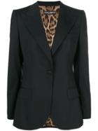 Dolce & Gabbana Fitted Longline Blazer - Black