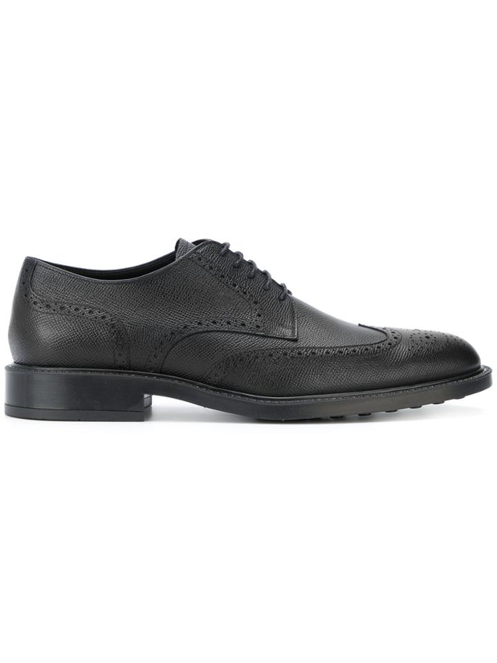 Tod's Textured Brogues - Black