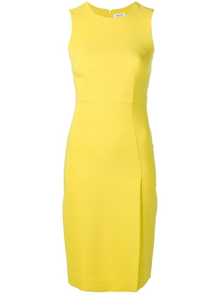 P.a.r.o.s.h. Fitted Pencil Dress - Yellow