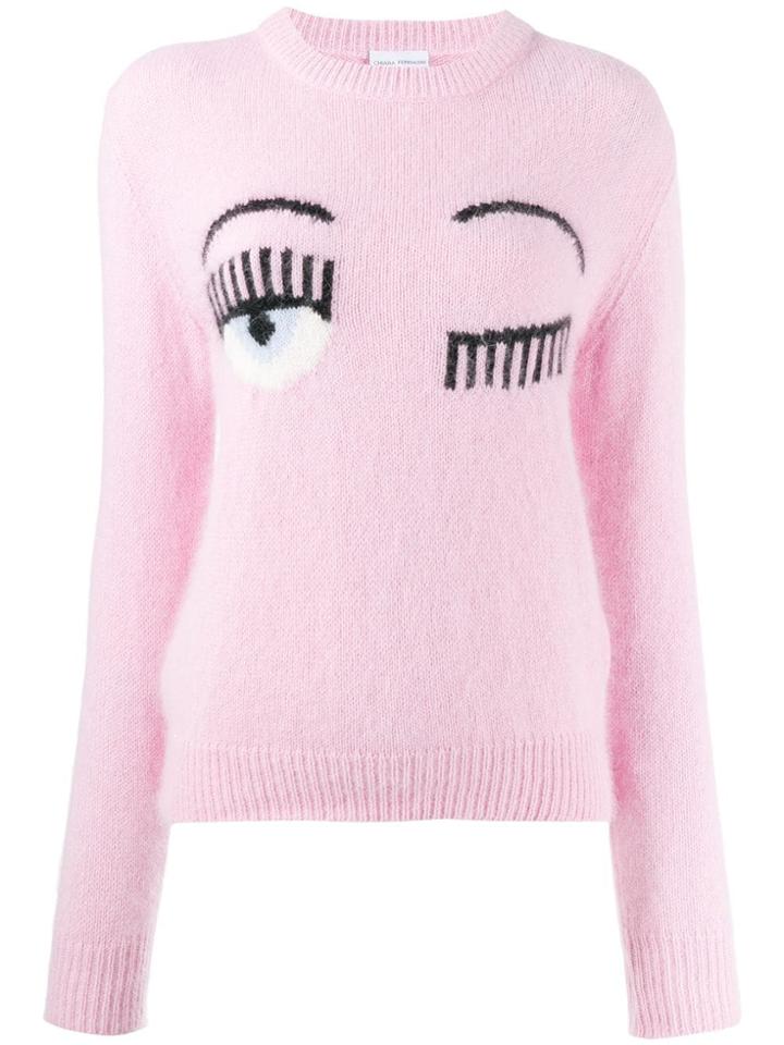 Chiara Ferragni Winking Sweater - Pink