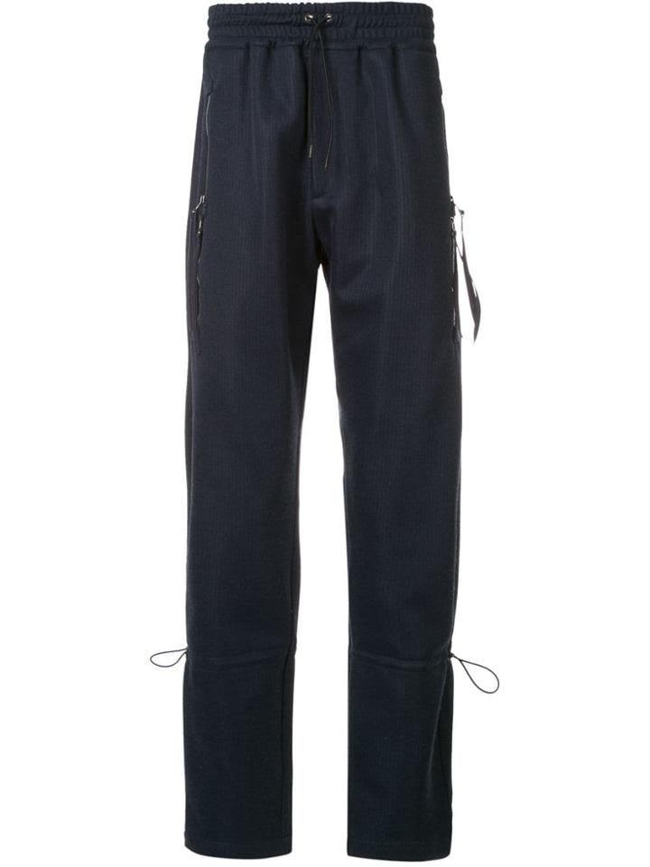 Geym Drawstring Detail Track Pants - Blue