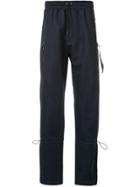 Geym Drawstring Detail Track Pants - Blue