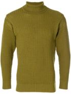 Céline Vintage Textured Turtleneck Jumper - Green