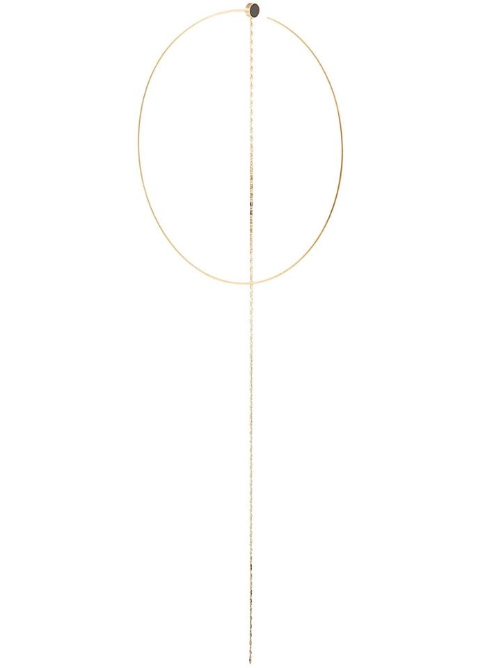 Xte Chain And Hoop Earring - Gold