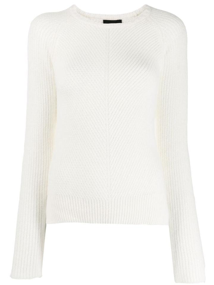 Emporio Armani Long-sleeve Fitted Top - White