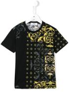 Young Versace Medusa Logo Print T-shirt, Boy's, Size: 8 Yrs, Black
