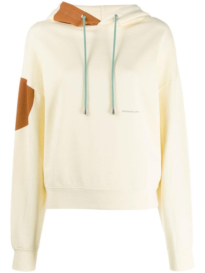 Eckhaus Latta Geometric-print Hoodie - Yellow