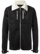 Numero00 Faux Shearling Jacket, Men's, Size: Large, Black, Polyester/spandex/elastane/acrylic