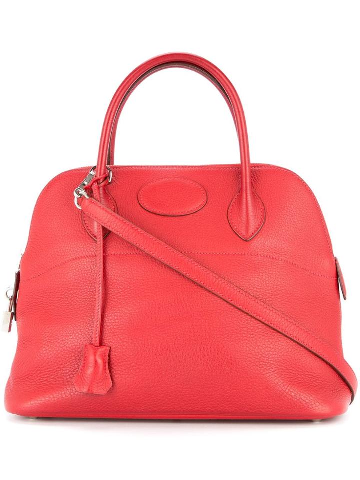 Hermès Vintage Bolide 2way Hand Bag - Red