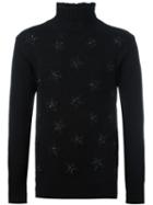 Ermanno Scervino Star Patch Jumper, Men's, Size: 48, Black, Cotton/cashmere/wool/glass