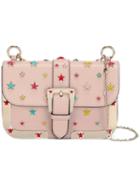 Red Valentino - Star Stud Shoulder Bag - Women - Calf Leather/acrylic/metal - One Size, Women's, Pink/purple, Calf Leather/acrylic/metal