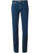 Love Moschino Straight Leg Jeans, Women's, Size: 30, Blue, Cotton/lyocell/polyamide/spandex/elastane