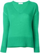 Majestic Filatures V-neck Jumper - Green