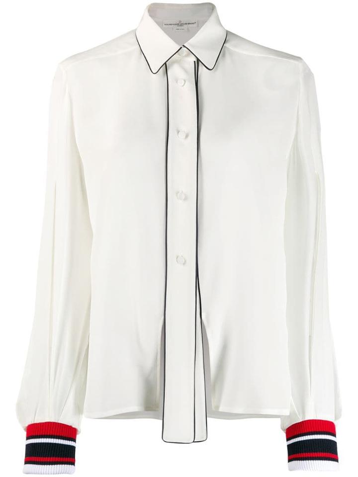 Golden Goose Striped Cuff Shirt - White