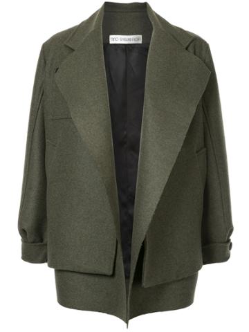Nino Babukhadia Lapel Collar Jacket - Green