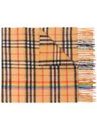 Burberry Vintage Checked Scarf - Nude & Neutrals