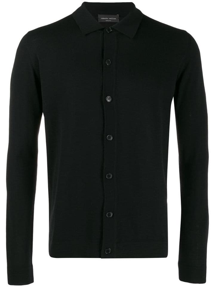 Roberto Collina Pointed Collar Jumper - Black