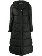 Off-white Hooded Padded Coat - Black