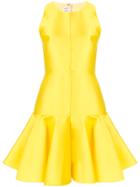Maison Rabih Kayrouz Peplum Short Dress - Yellow & Orange