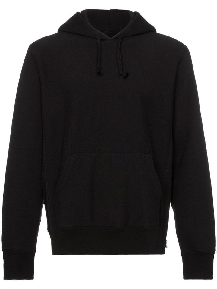 Wacko Maria Logo Print Hooded Jumper - Black