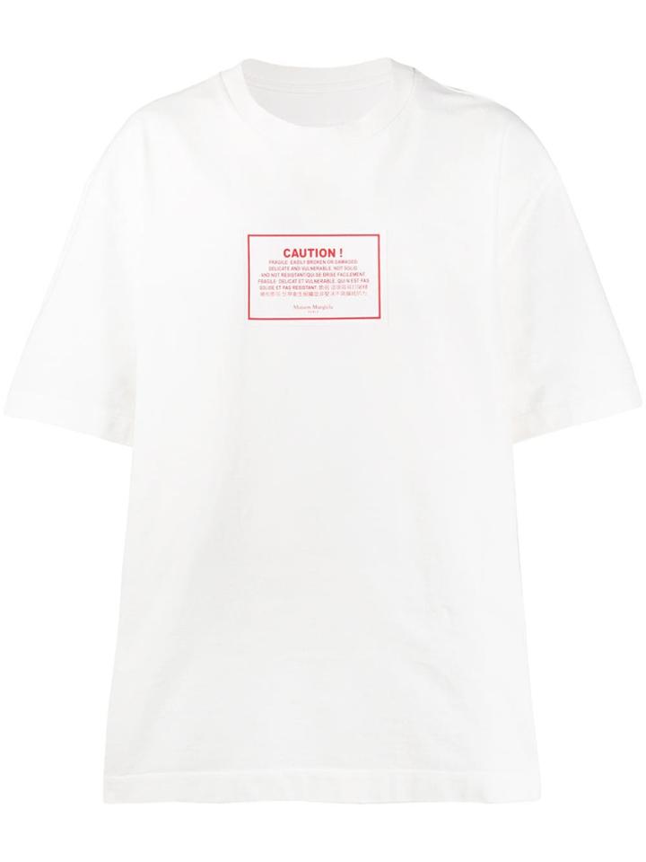 Maison Margiela Caution T-shirt - White