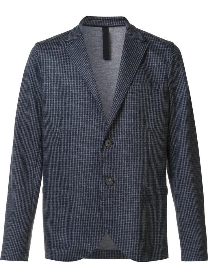 Harris Wharf London Two Button Blazer, Men's, Size: 52, Grey, Polyamide/wool