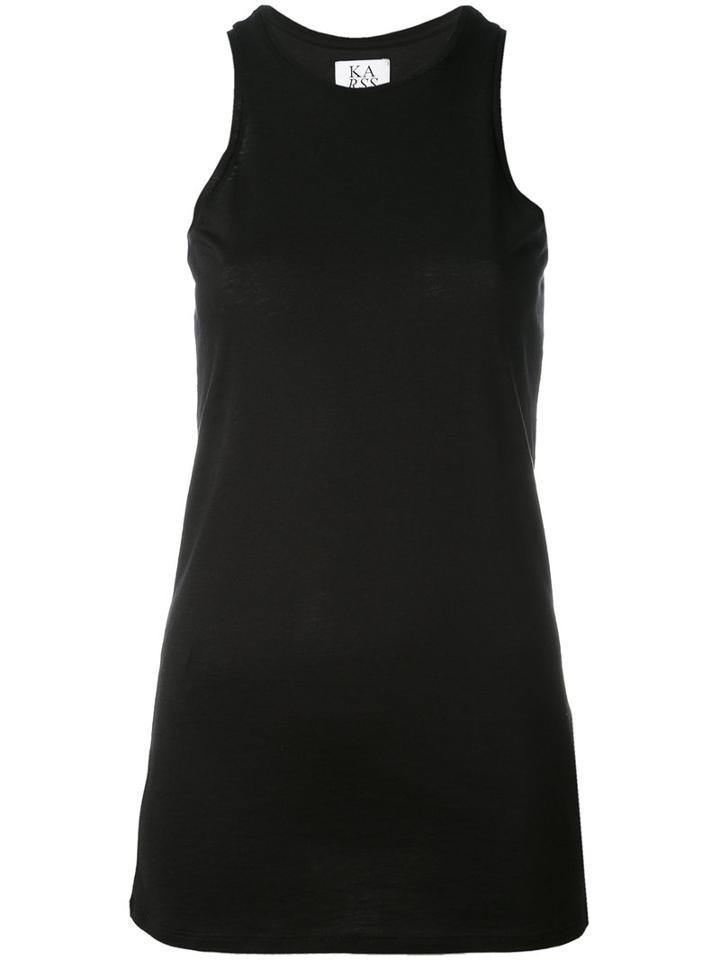 Zoe Karssen - Racerback Tank - Women - Cotton/modal - M, Black, Cotton/modal