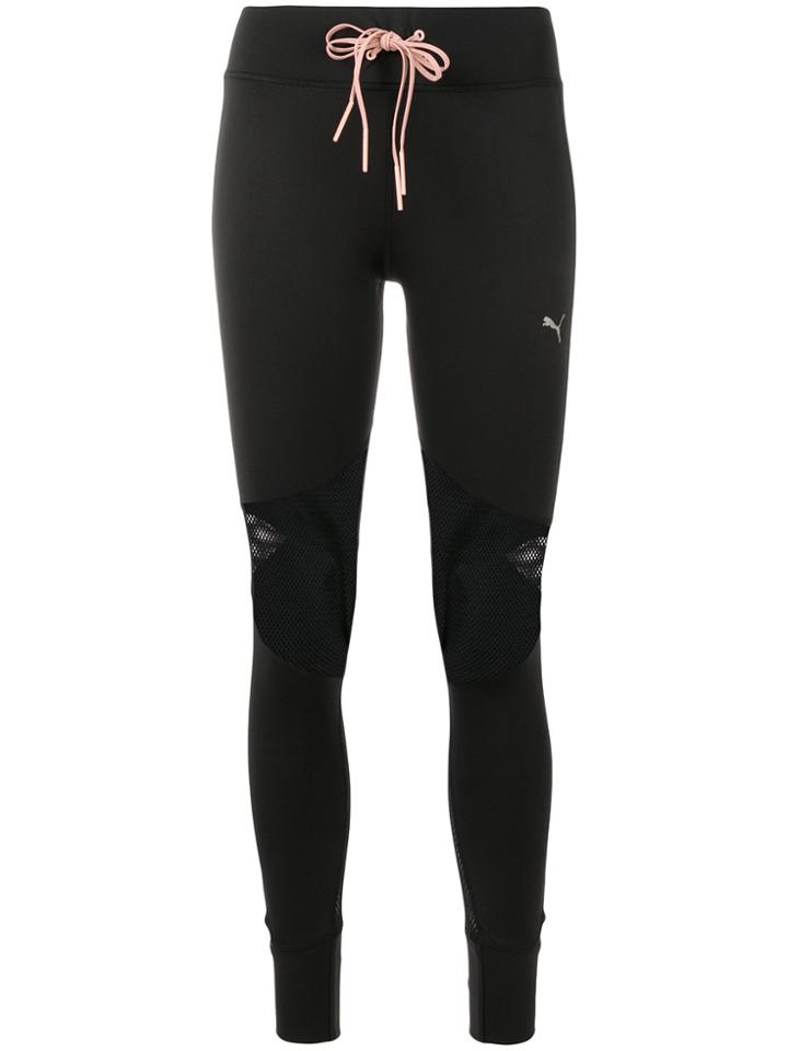 Puma Drawstring Waist Compression Tights - Black
