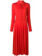 Nina Ricci Peaked Collar Dress - Red