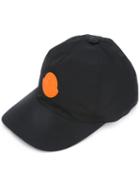 Moncler X Off-white Logo Plaque Baseball Hat, Men's, Size: Medium, Black, Cotton