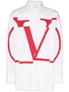 Valentino Go Logo Print Shirt - White