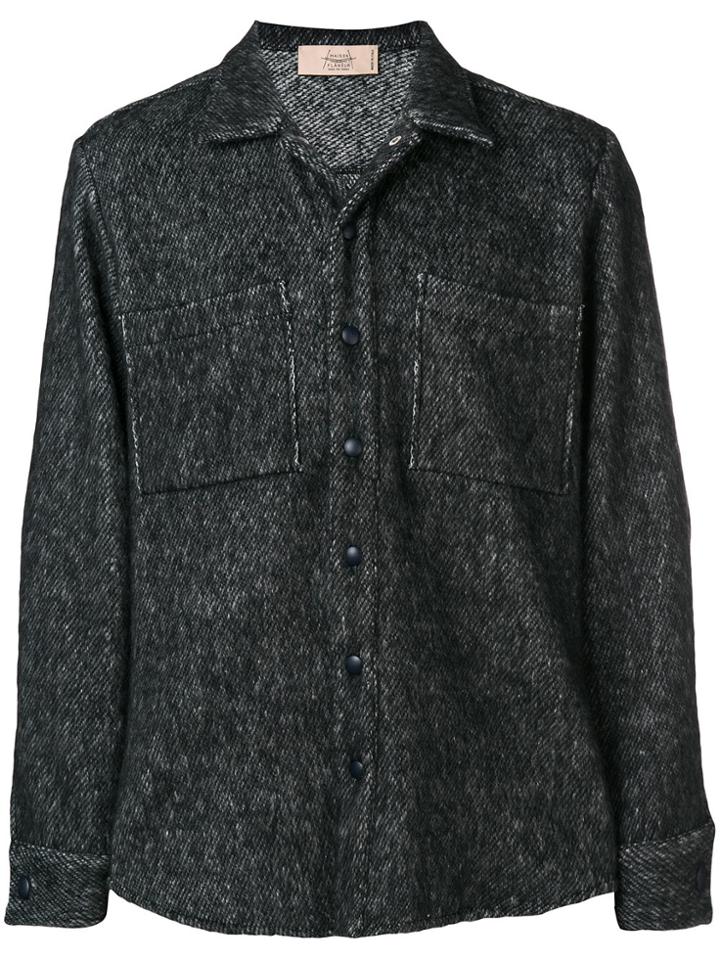 Maison Flaneur Chest Pocket Shirt-jacket - Grey