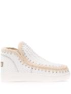 Mou Cut-out Detail Eskimo Sneakers - White