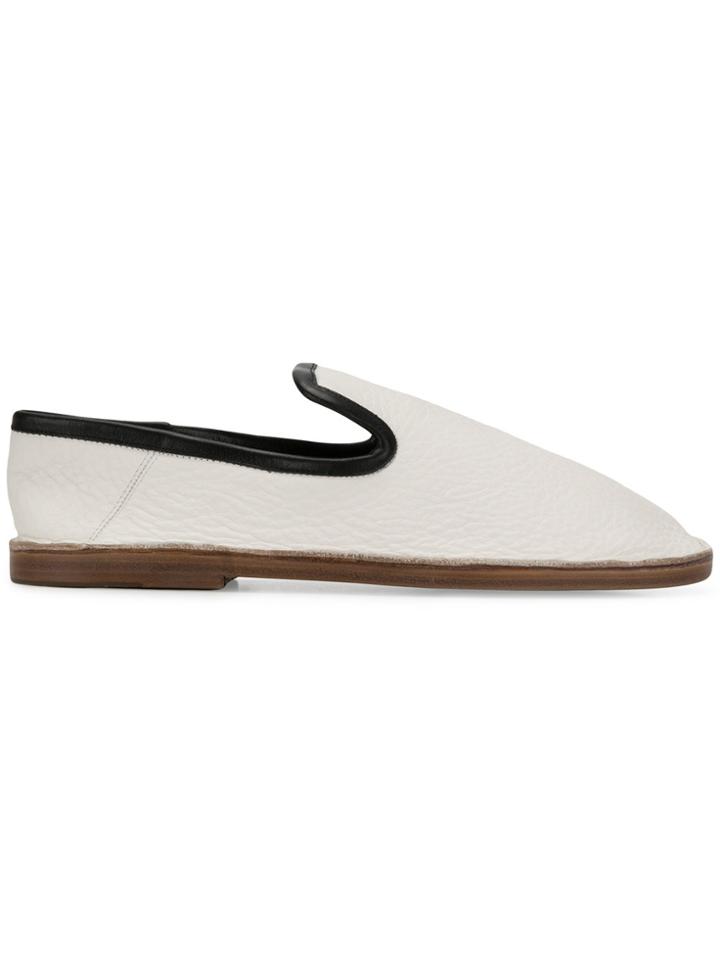 Joseph Smooth Slip-on Loafers - White