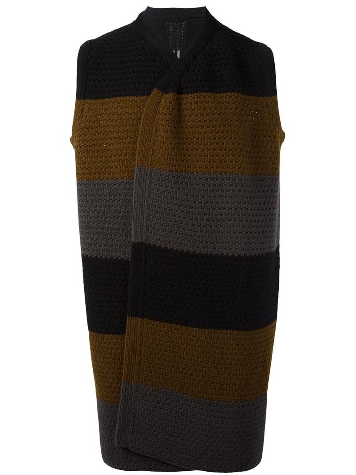 Rick Owens Oversized Sleeveless Cardigan