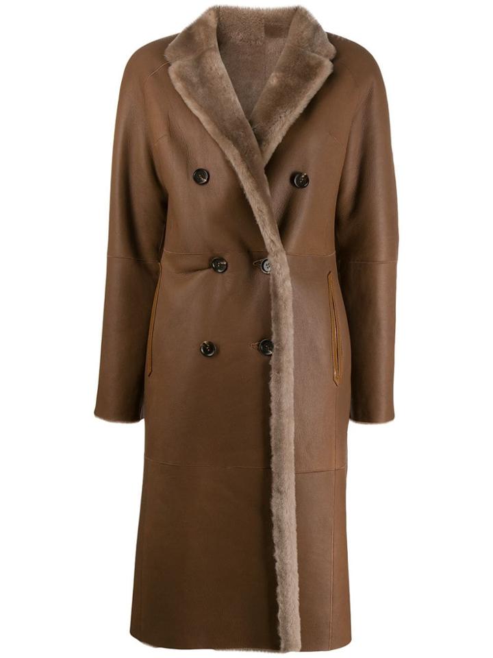 Liska Rinita Reversible Coat - Brown