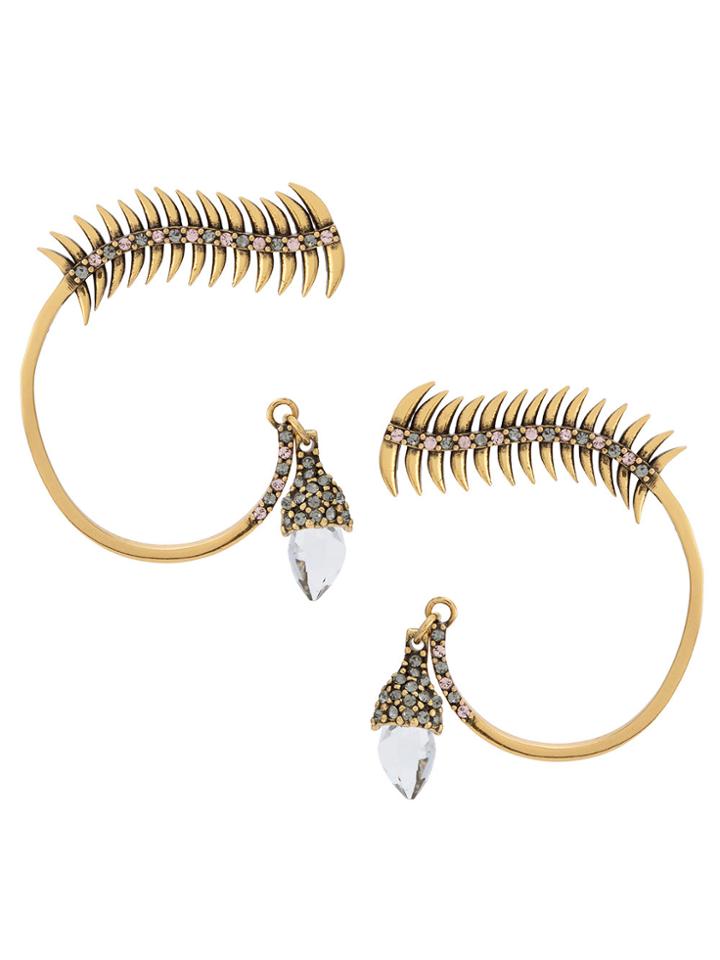 Camila Klein Crystal Embellished Earcuff - Metallic