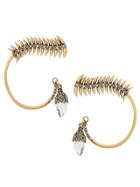Camila Klein Crystal Embellished Earcuff - Metallic