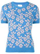 Barrie New Delft Cashmere Top - Blue