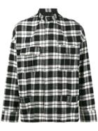 Haider Ackermann Black Tartan Turner Military Overshirt