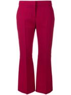 Alexander Mcqueen Cropped Tailored Trousers - Pink & Purple