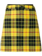 Junya Watanabe Comme Des Garçons Tartan Mini Skirt - Yellow & Orange