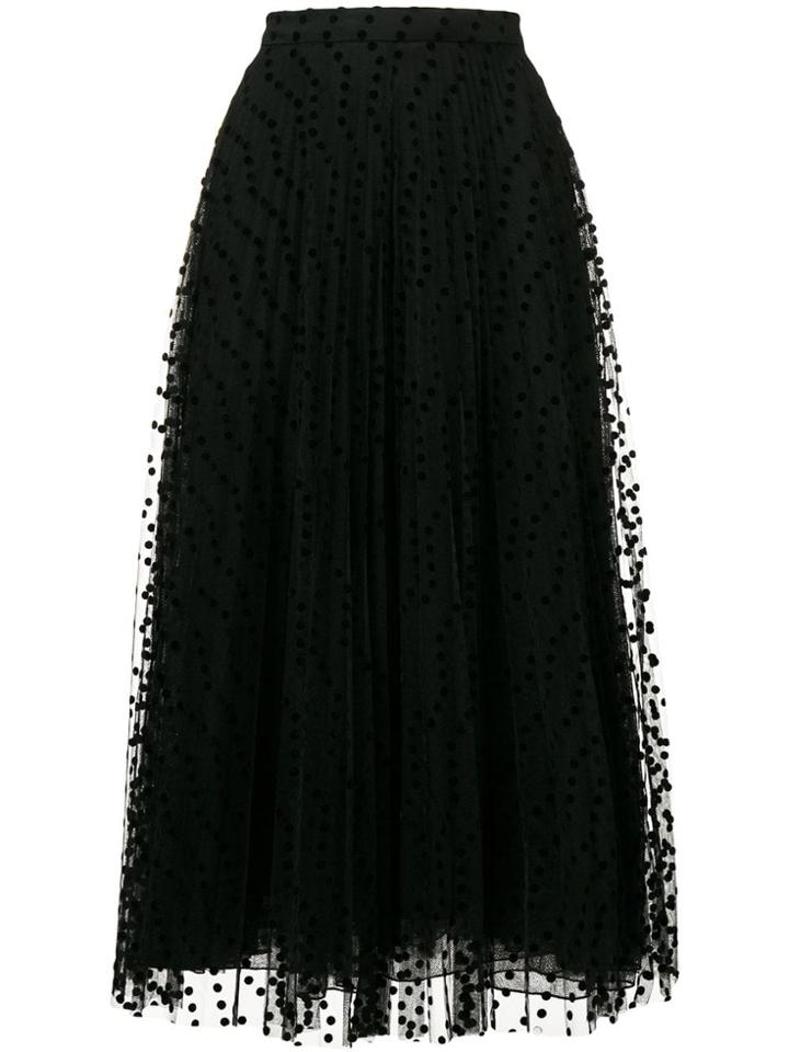 Burberry Tulle Midi Skirt - Black