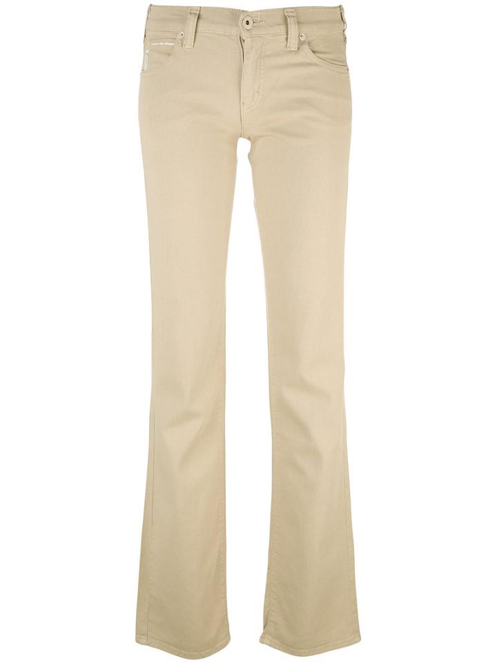 Armani Jeans - Flared Jeans - Women - Cotton/spandex/elastane - 26, Brown, Cotton/spandex/elastane