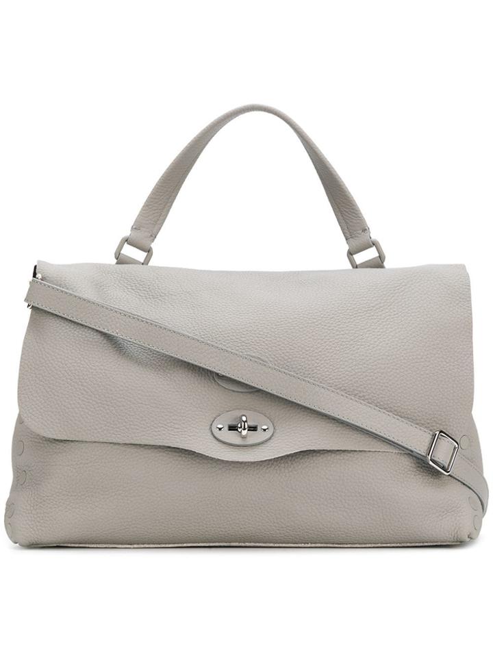 Zanellato Top Handle Shoulder Bag - Grey