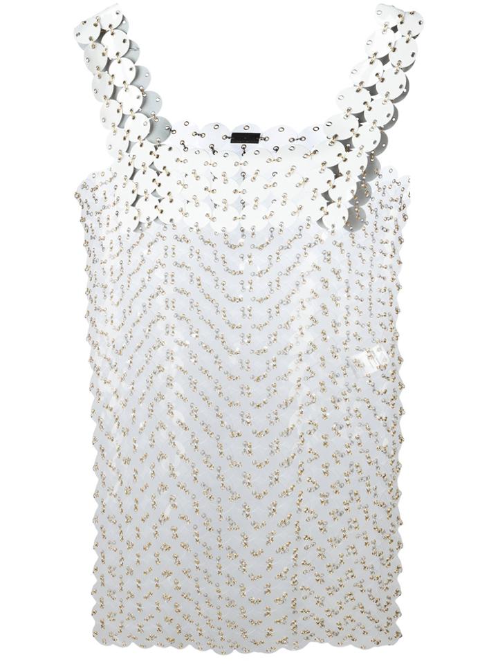 Paco Rabanne Ring Appliqué Dress - Nude & Neutrals