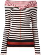 Jean Paul Gaultier Vintage Striped Jumper, Women's, Size: Small, Black